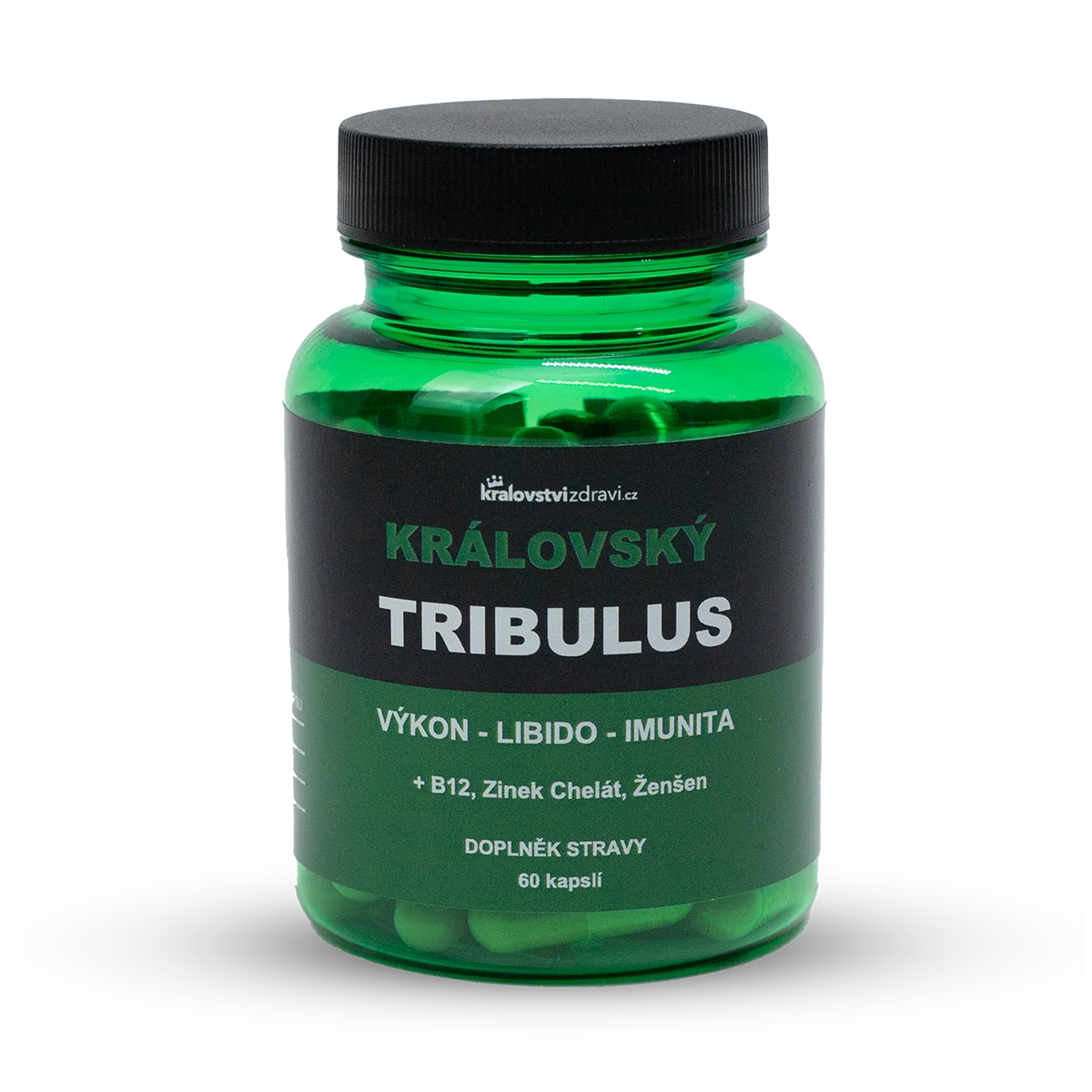 Království zdraví Královský Tribulus 90% Kotvičník 500 mg 4v1, 60 kapslí