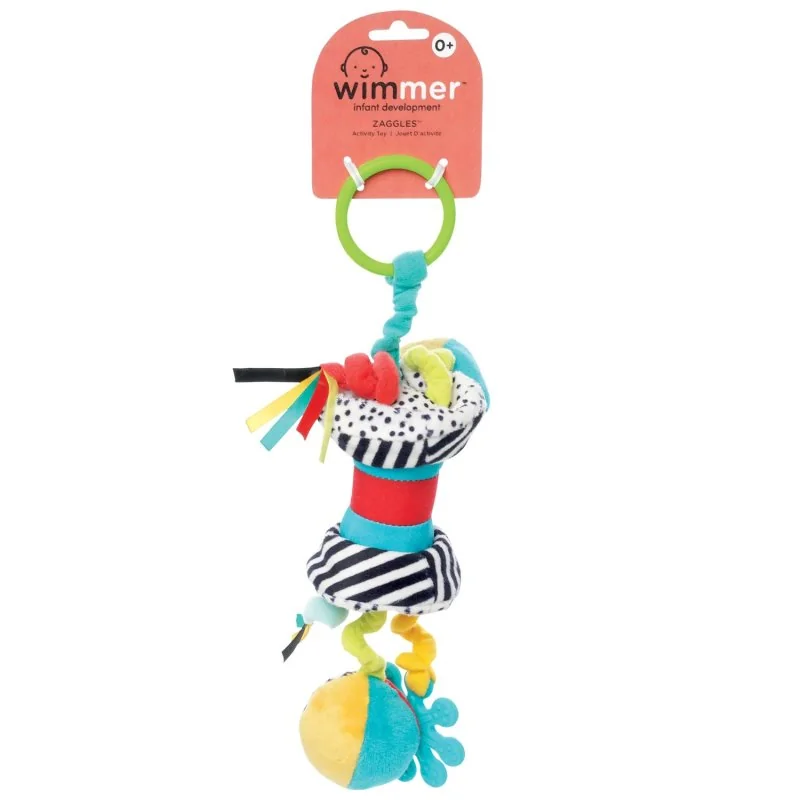 Manhattan Toy wimmer chrastítko s kousátkem Zaggles