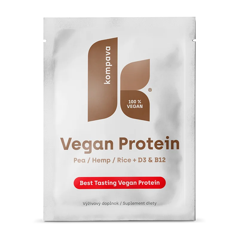 KOMPAVA Vegan Protein 525g čokoláda pomeranč