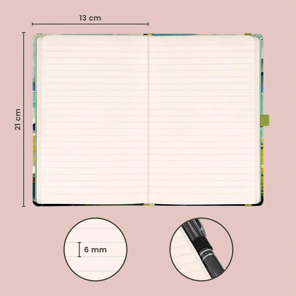 NOTIQUE Notes Malba, linkovaný 13 × 21 cm
