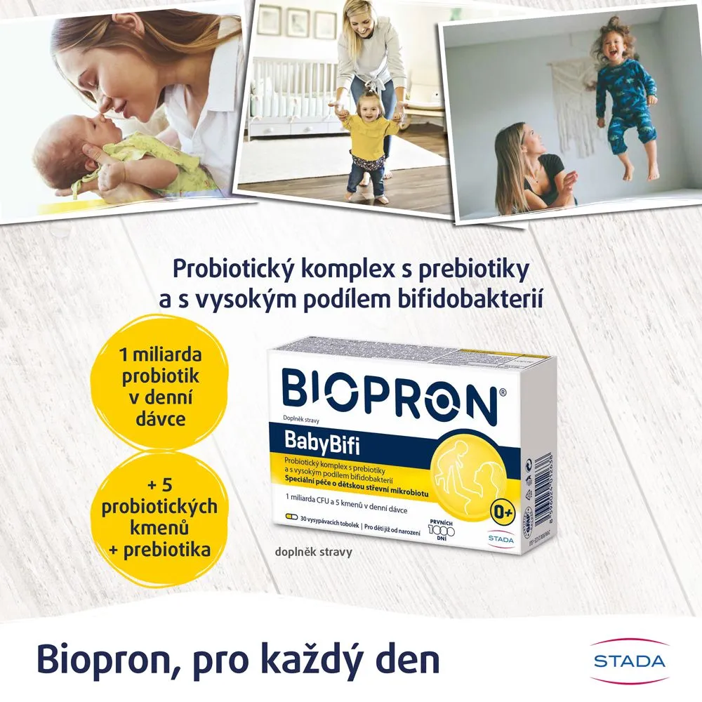 Biopron Laktobacily BabyBifi+ 30 vysypávacích tobolek