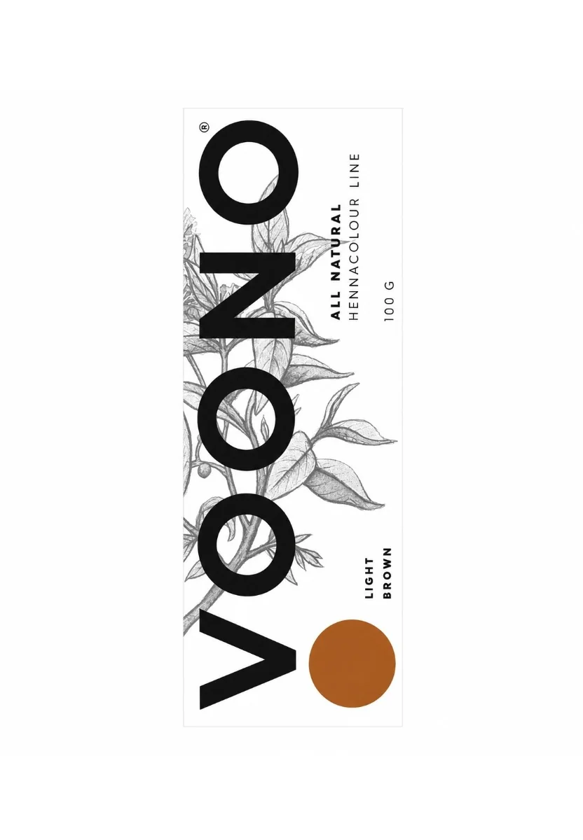 Voono Hennacolour Line Light Brown přírodní barva na vlasy 100 g