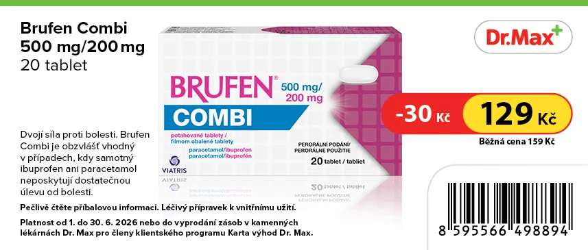 Brufen Combi 500 mg/200 mg 20 tablet Brufen Combi 500 mg/200 mg 20 tablet