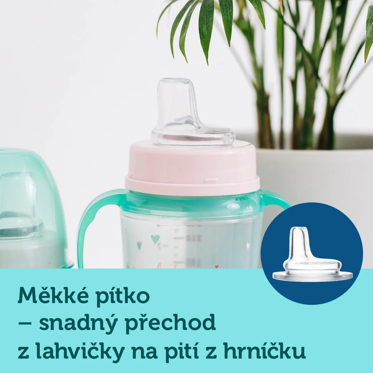 Canpol babies Tréninkový hrníček 240 ml modrý