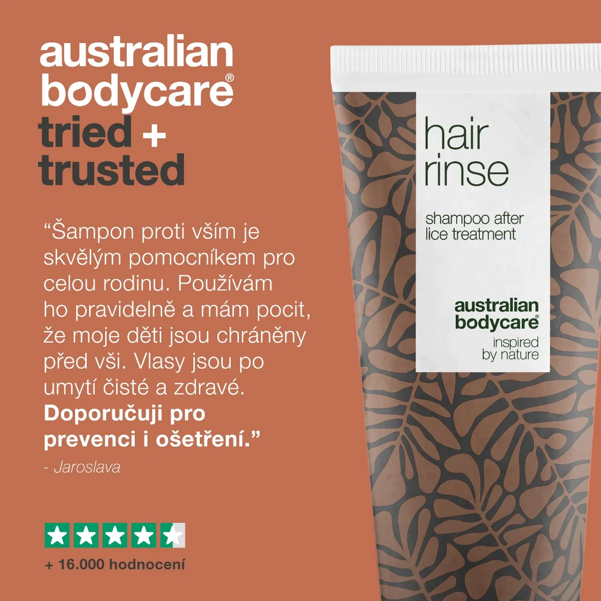 Australian Bodycare Hair Rinse preventivní odvšivovací šampon 200 ml