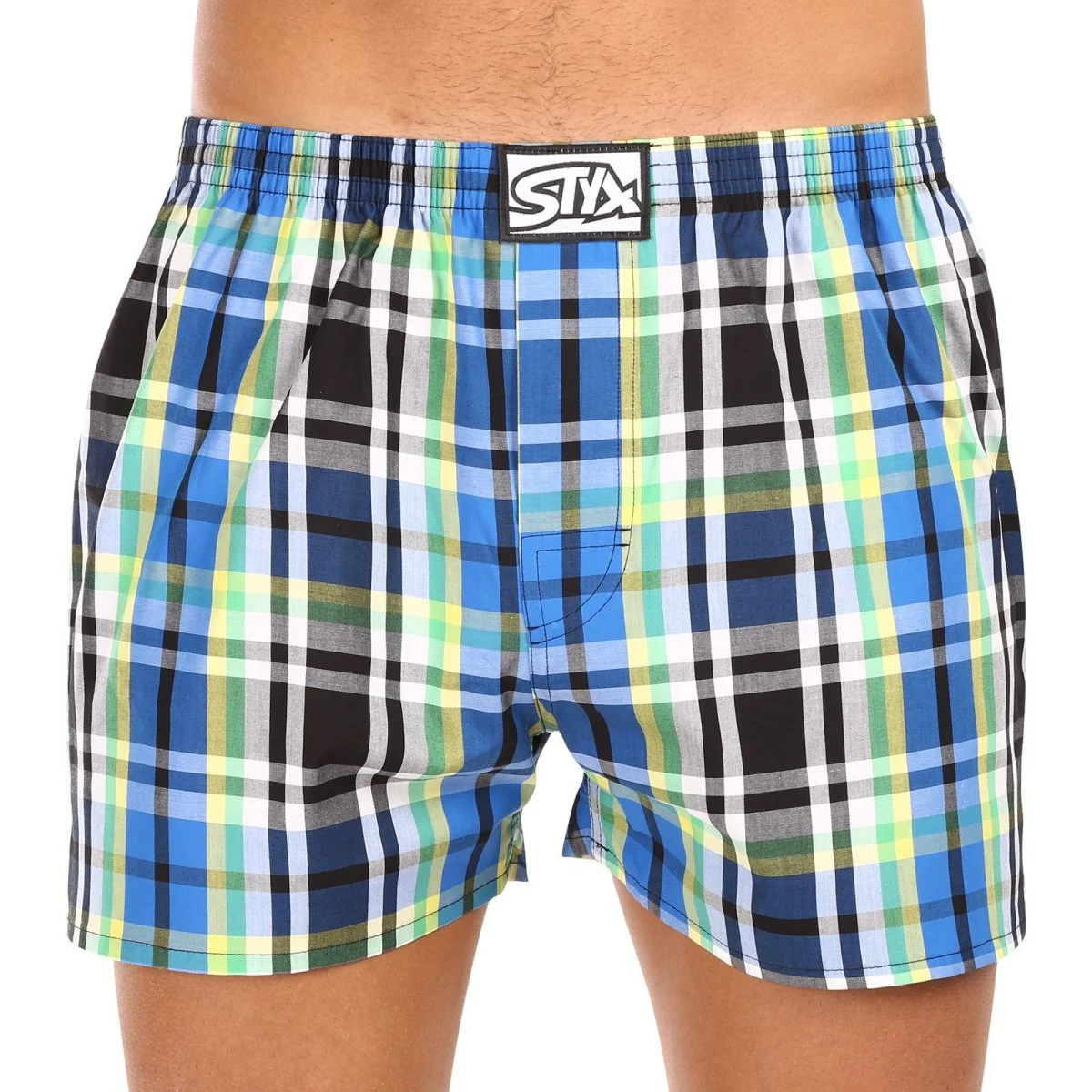 Styx 3PACK pánské trenky klasická guma vícebarevné (3A11789) L