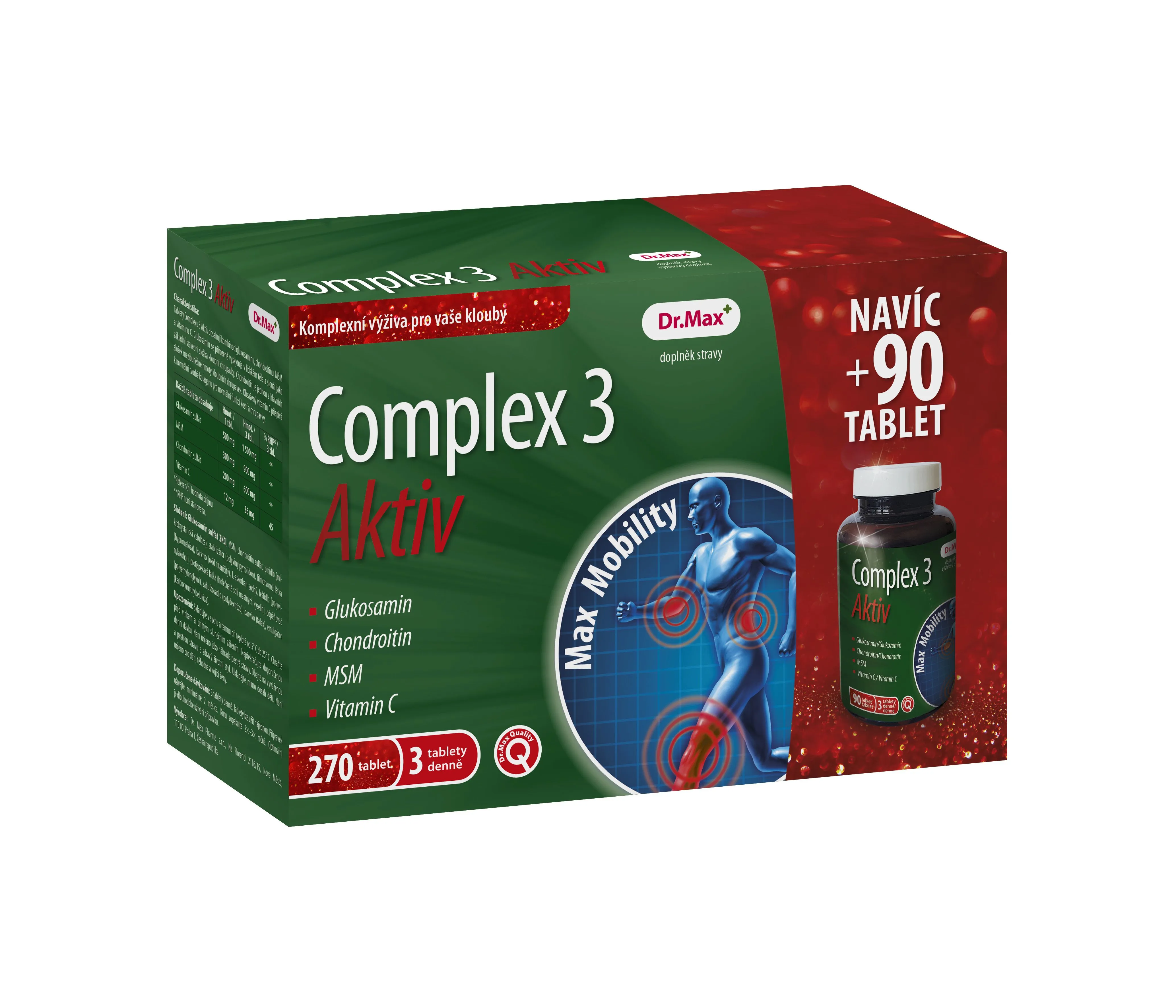 Dr. Max Complex 3 Aktiv dárkové balení 180+90 tablet