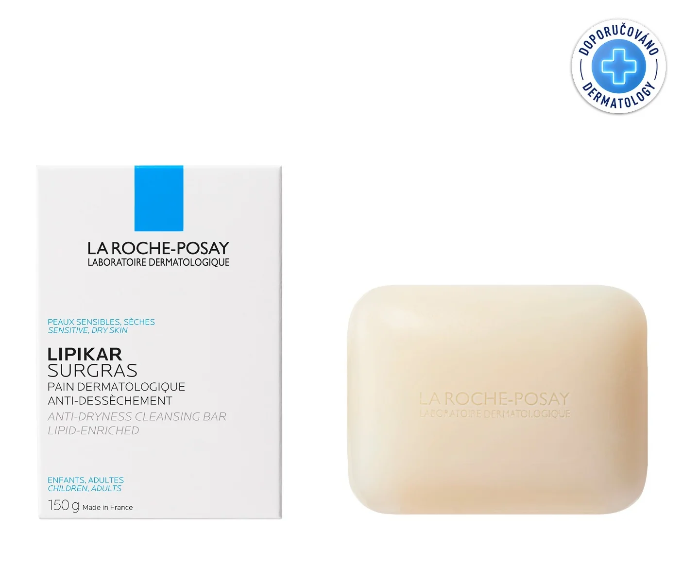 La Roche-Posay Lipikar Sugras fyziologické mýdlo 150 g