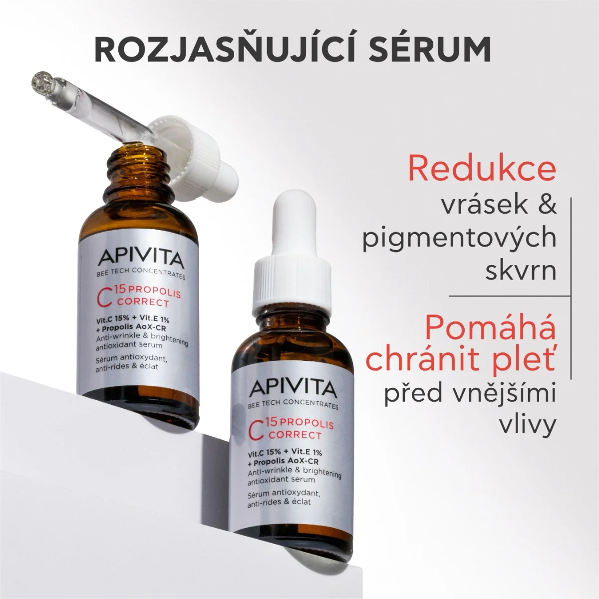 APIVITA Bee Tech C15 Propolis Correct sérum 30 ml