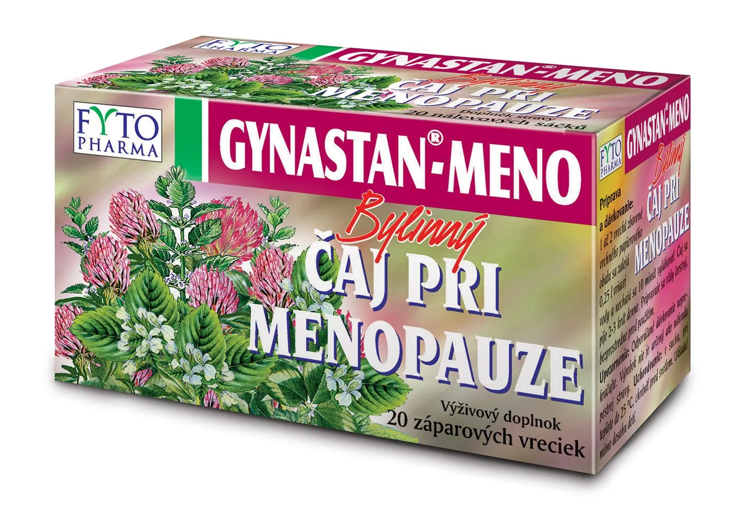 Fytopharma Gynastan Meno bylinný čaj při menopauze 20x1,5 g