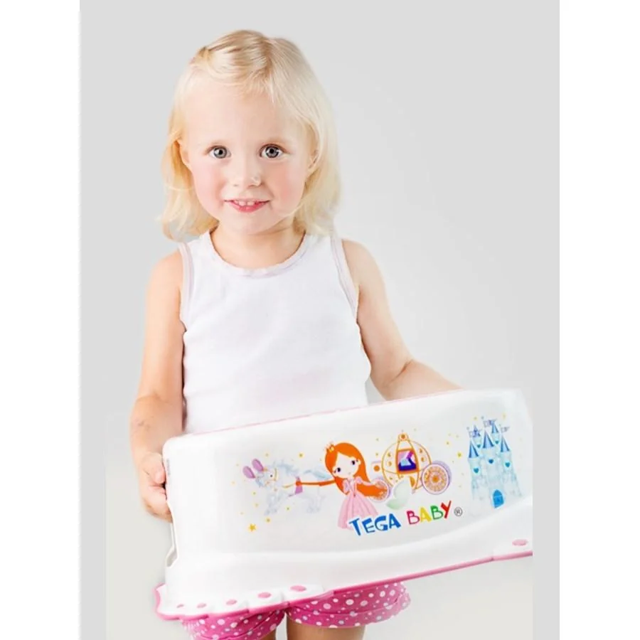 Tega Baby Stolička, schůdek s protiskluzovou funkcí Eco Duha, granát