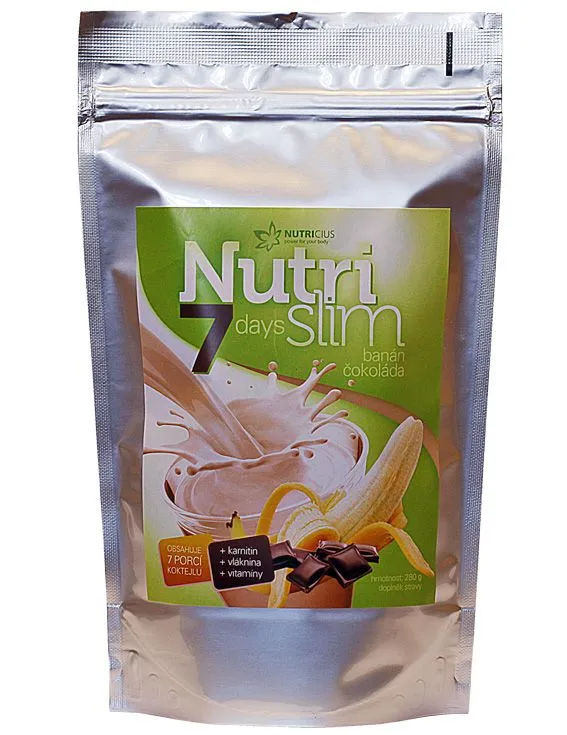 Nutricius NutriSlim banán a čokoláda 280 g