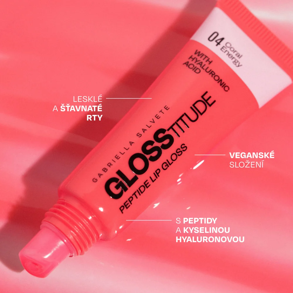 Gabriella Salvete Glosstitude Lipgloss 04 Coral Energy lesk na rty 10 ml