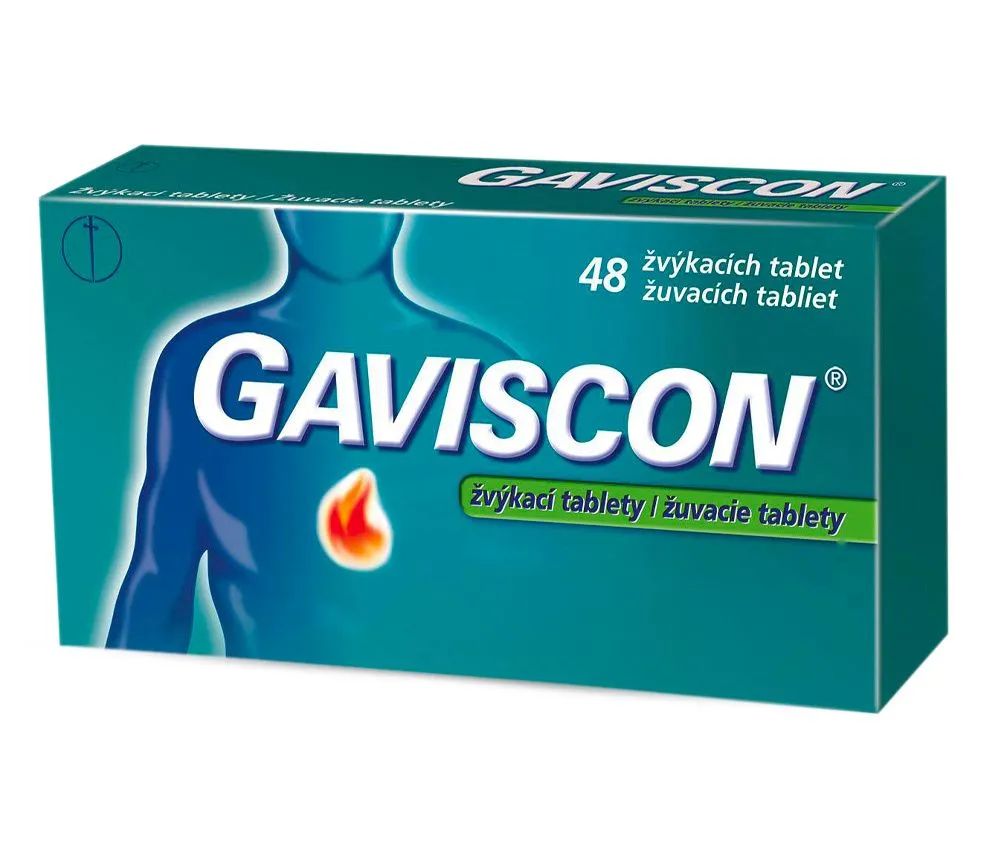 Gaviscon 48 žvýkacích tablet