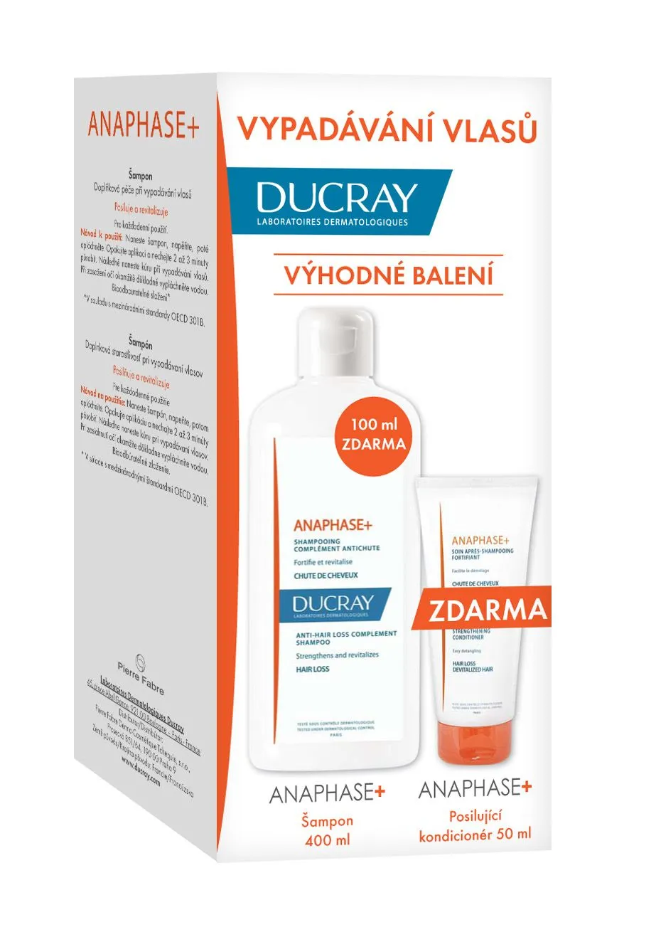 DUCRAY Anaphase+ šampon 400 ml + kondicionér 50 ml