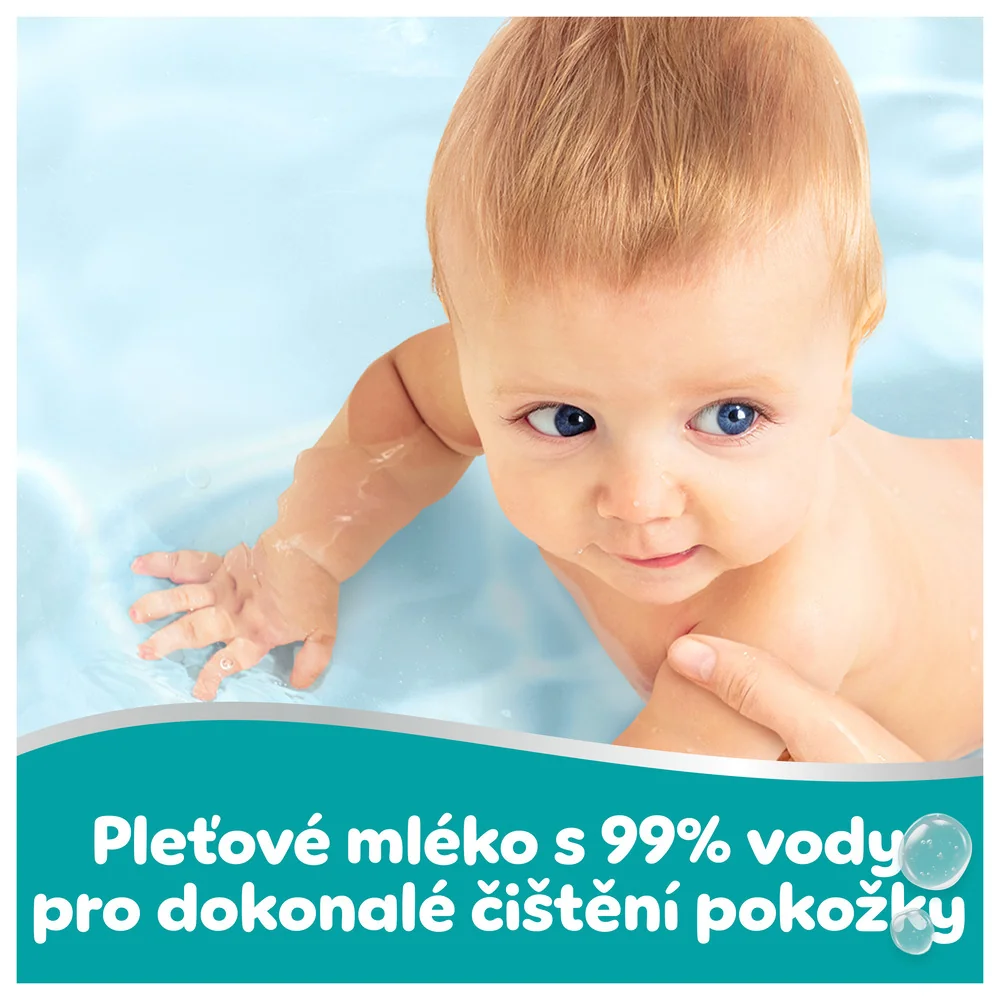 Pampers 99 % Water dětské čisticí ubrousky 4x60 ks