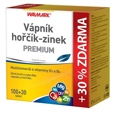 Walmark Vápník-Hořčík-Zinek PREMIUM tbl.100+30