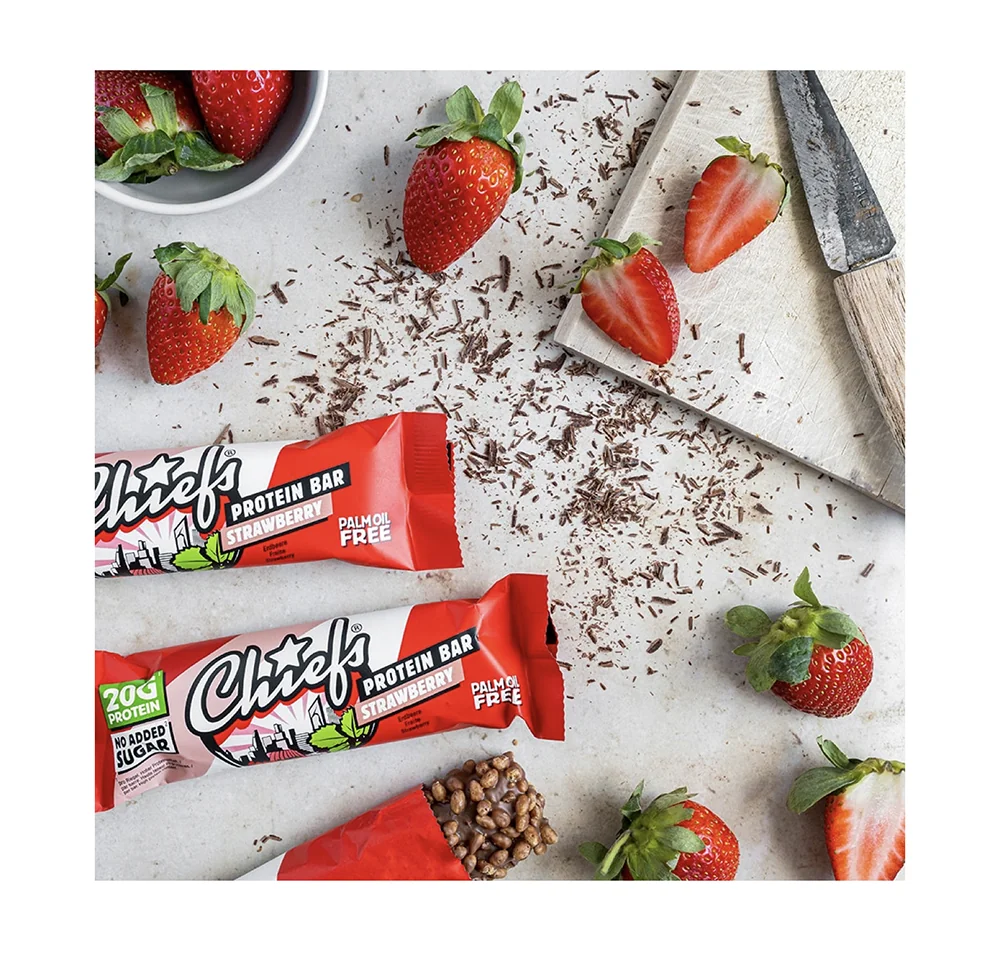 Chiefs Strawberry proteinová tyčinka 55 g