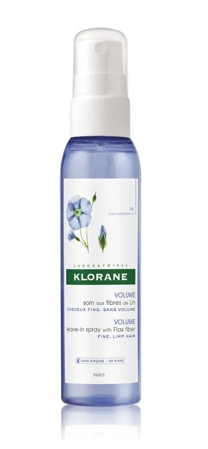 KLORANE Bezoplachová péče ve spreji s lněnými vlákny pro jemné vlasy bez objemu 125 ml