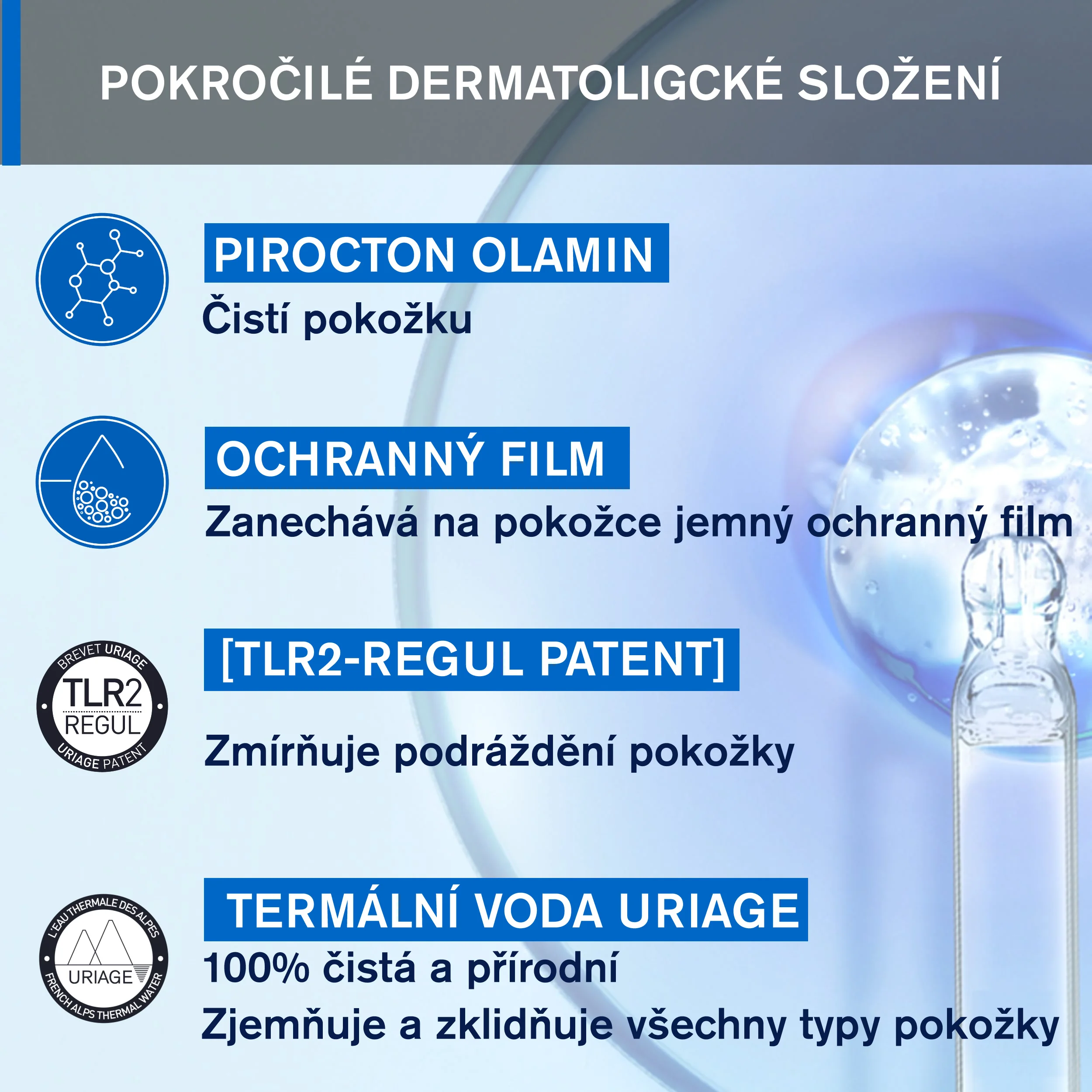 Uriage DS Čisticí gel/šampon proti lupům 150 ml