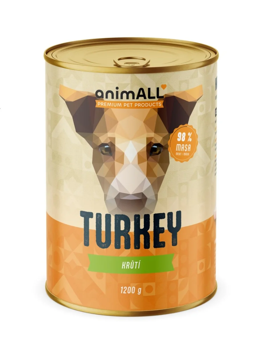 animALL Krůtí konzerva pro psy 1200 g