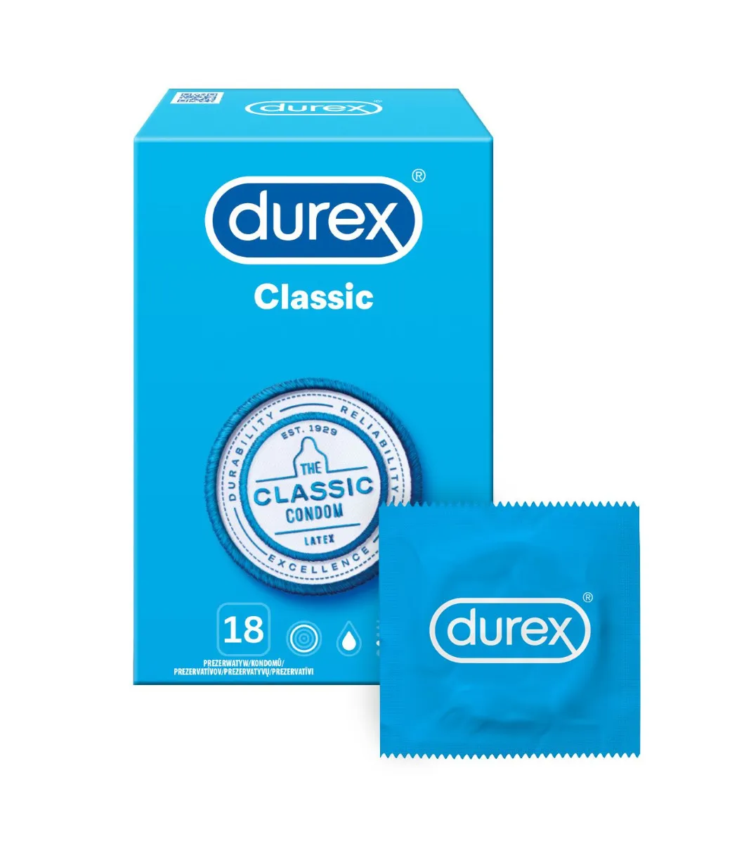 Durex Classic kondomy 18 ks