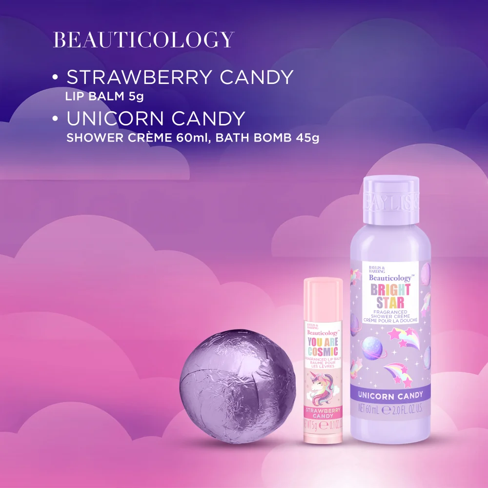 Baylis & Harding Sada péče o tělo v pouzdře Unicorn 3 ks