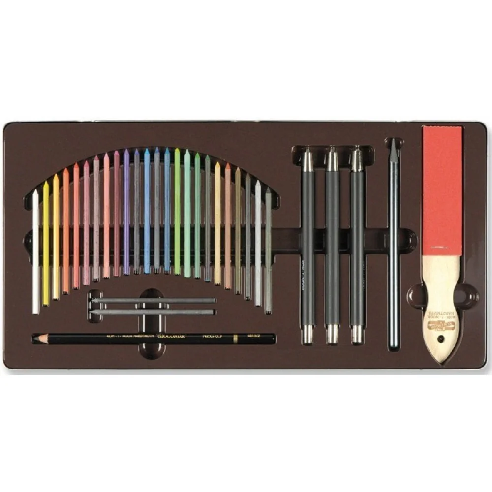 KOH-I-NOOR POLYCOLOR 3896/32 - pastelové kreslířská sada v plechovém pouzdře - 32 ks