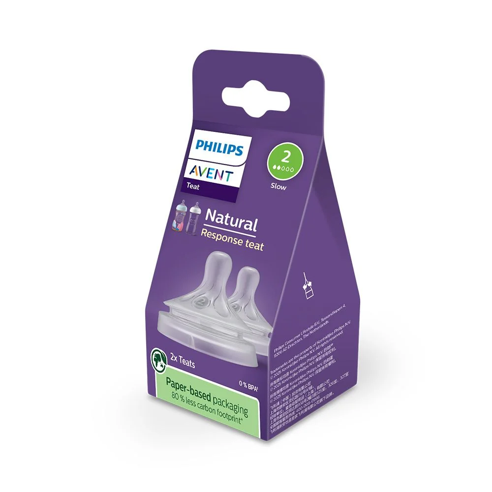 Philips Avent Natural Response 2 Savička pomalý průtok 0m+ 2 ks