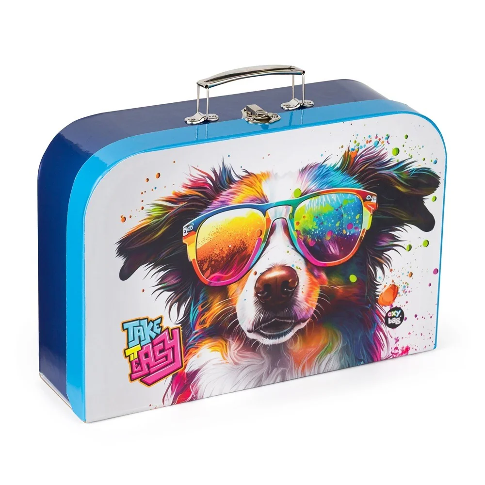 Oxybag Kufřík na výtvarku Pes, 34 cm, lamino 