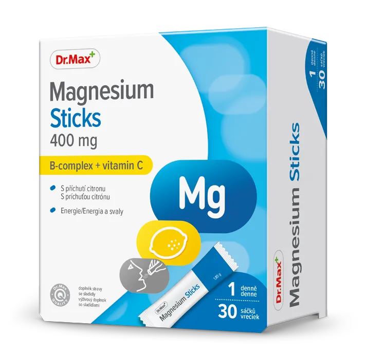 Dr. Max Magnesium Sticks 400 mg 30 sáčků