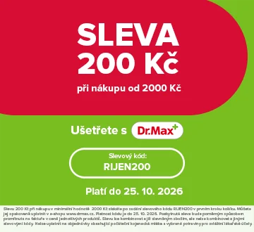 Sleva 200 Kč nad 2000 Kč