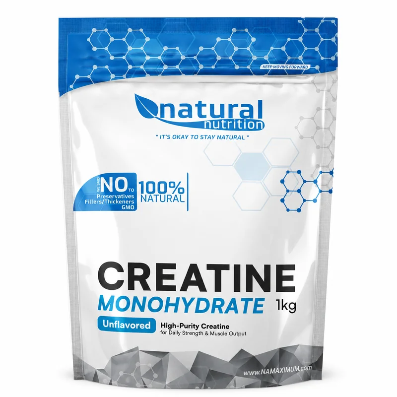 Natural Nutrition Kreatin monohydrát v práškové formě Natural 1kg