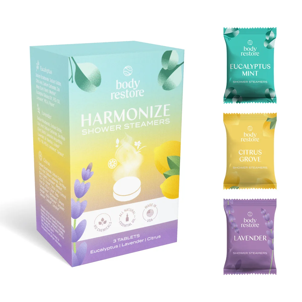 Body Restore Aromatické tablety do sprchy harmonize 3 ks