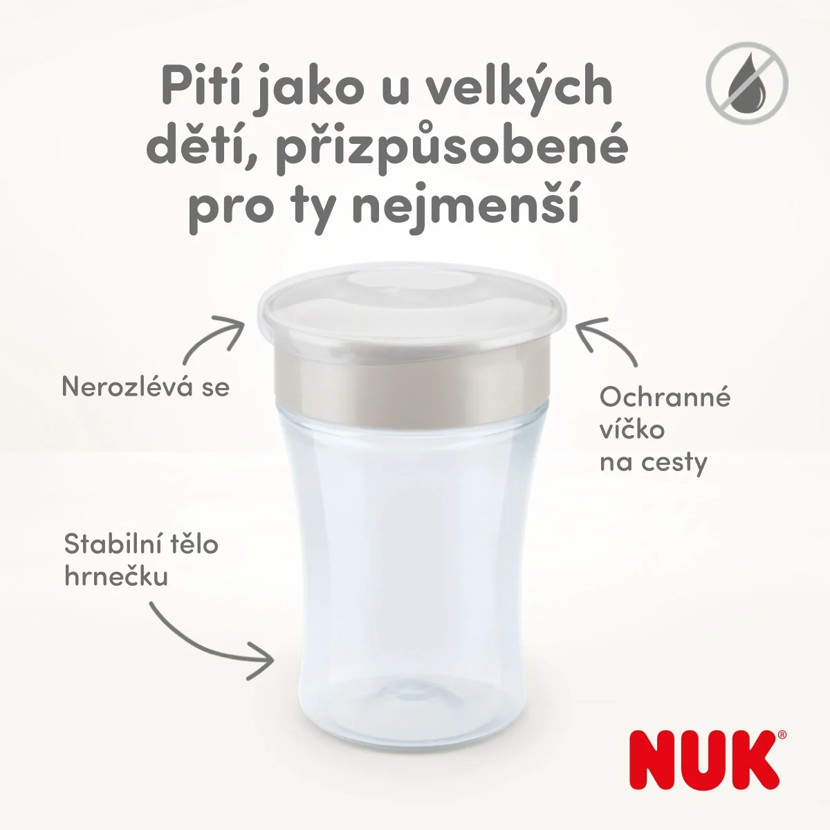 NUK Hrnek Magic Cup Disney Minnie 8m+ 230 ml 1 ks
