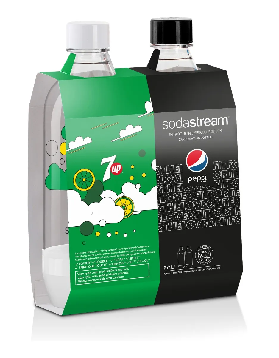 SODASTREAM Lahev JET 1 l 2 ks 7UP&Pepsi Max