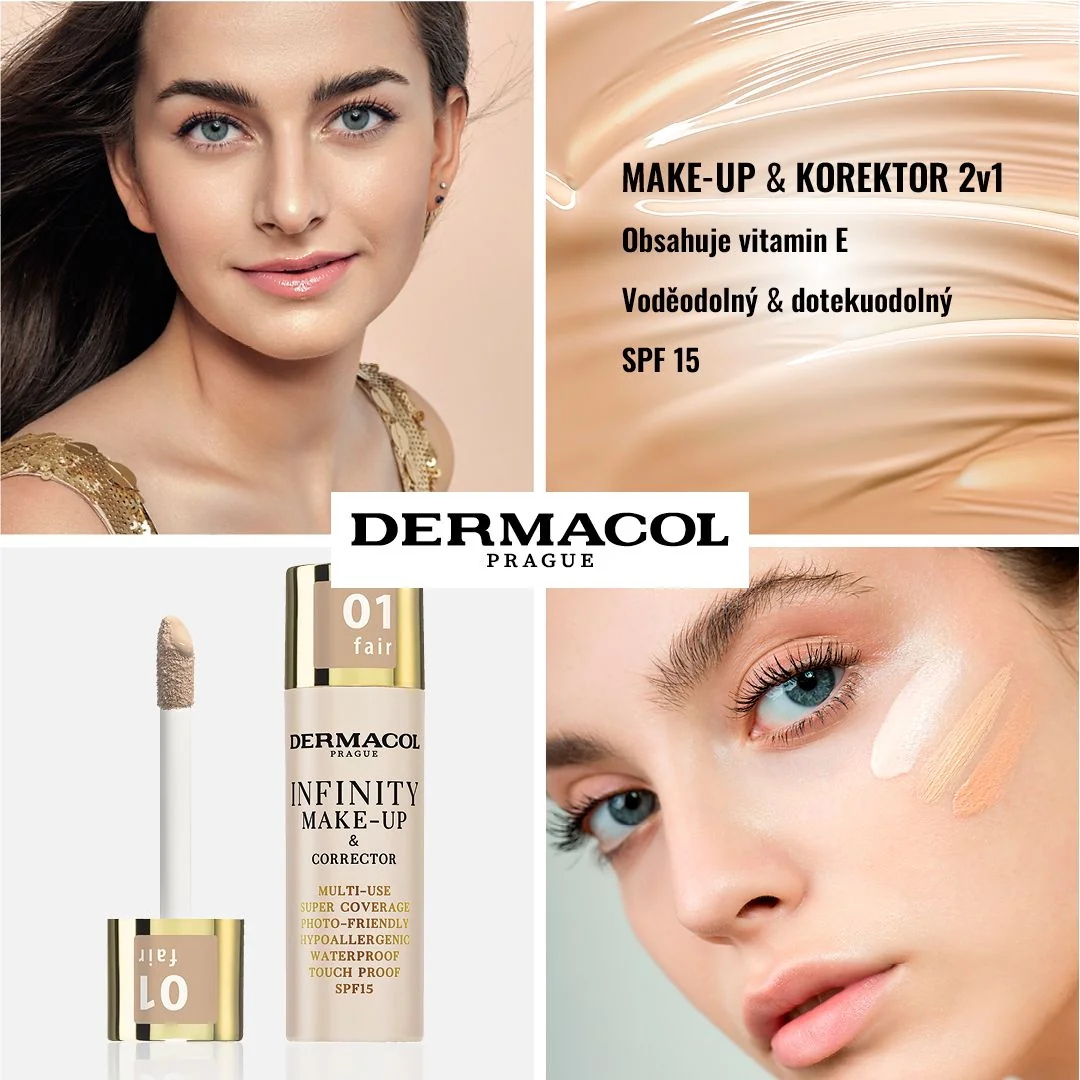 Dermacol Infinity make-up a korektor 02 beige 20 g | Dr. Max Lékárna
