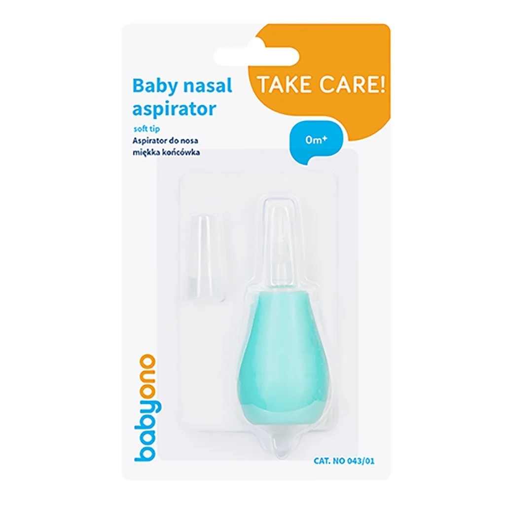 Babyono Nosní odsávačka hlenů - růžový