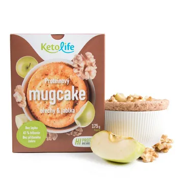 KetoLife Proteinový mugcake ořechy a jablka 5x35 g