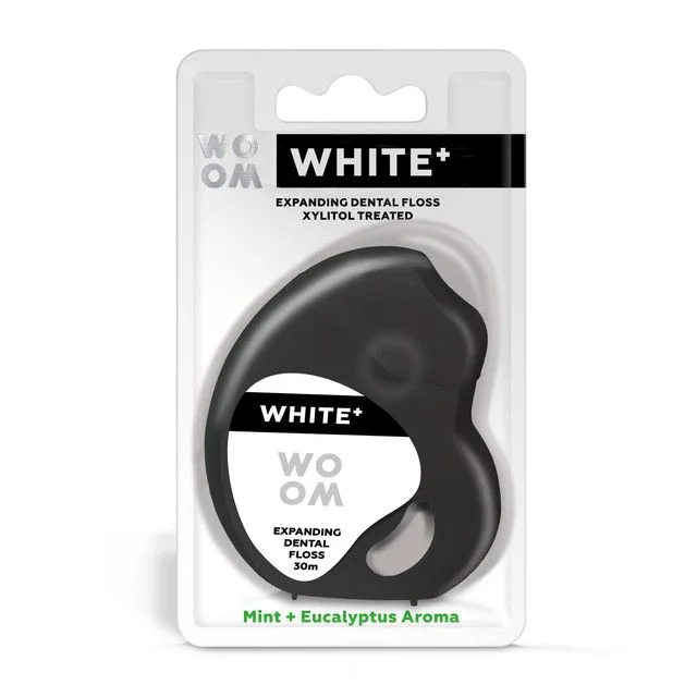 WOOM WHITE+ expandující zubní nit 30 m
