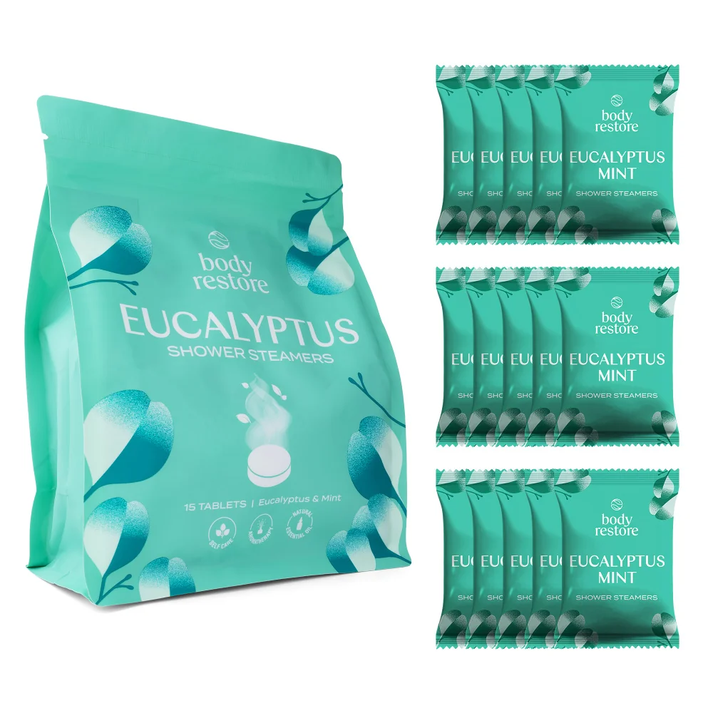 Body Restore Aromatické tablety do sprchy eukalyptus a máta 15 ks