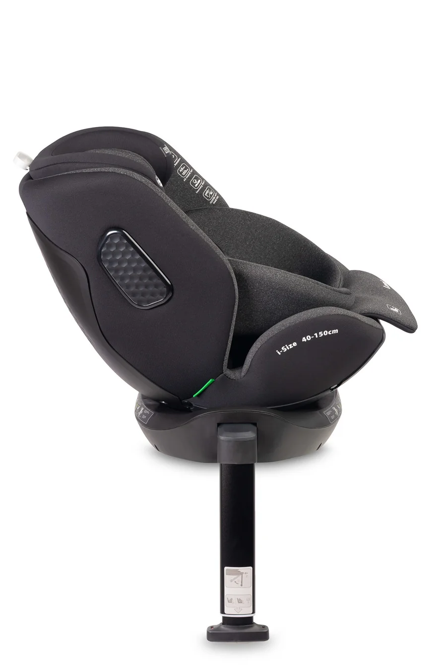 Caretero Autosedačka Lumi i-Size 40–150 cm, Isofix,  360°, růstová,  tm. šedá