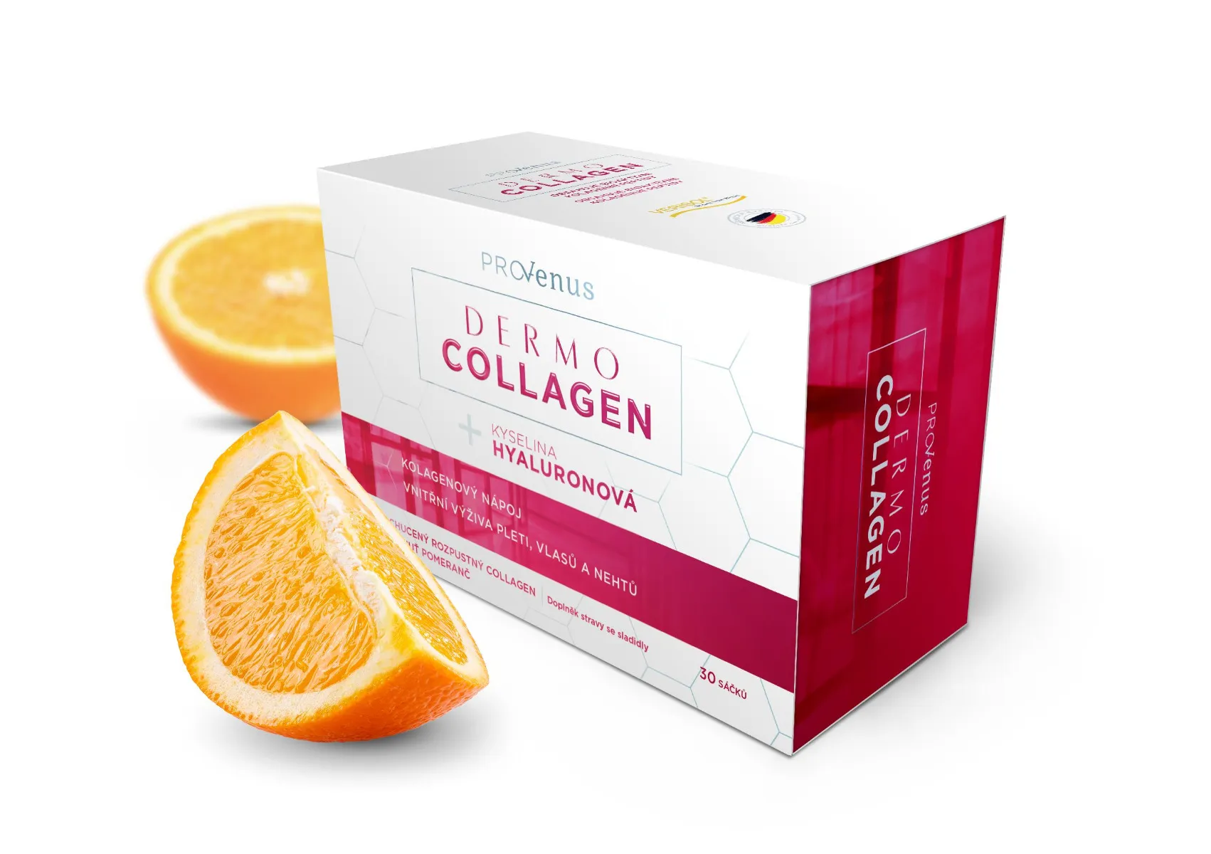 DermoCollagen ProVenus s pomerančovou příchutí kolagenový nápoj 30 sáčků
