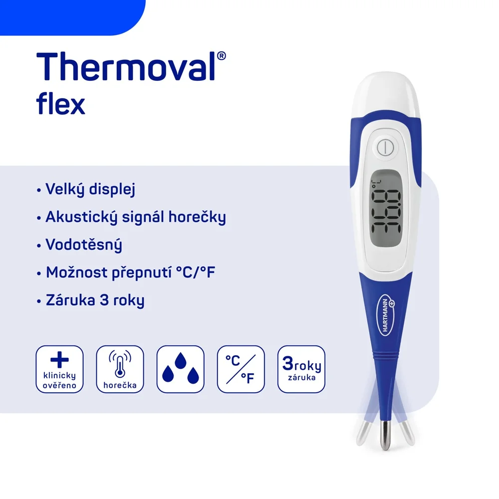 Hartmann Thermoval flex digitální teploměr s ohebnou špičkou 1 ks