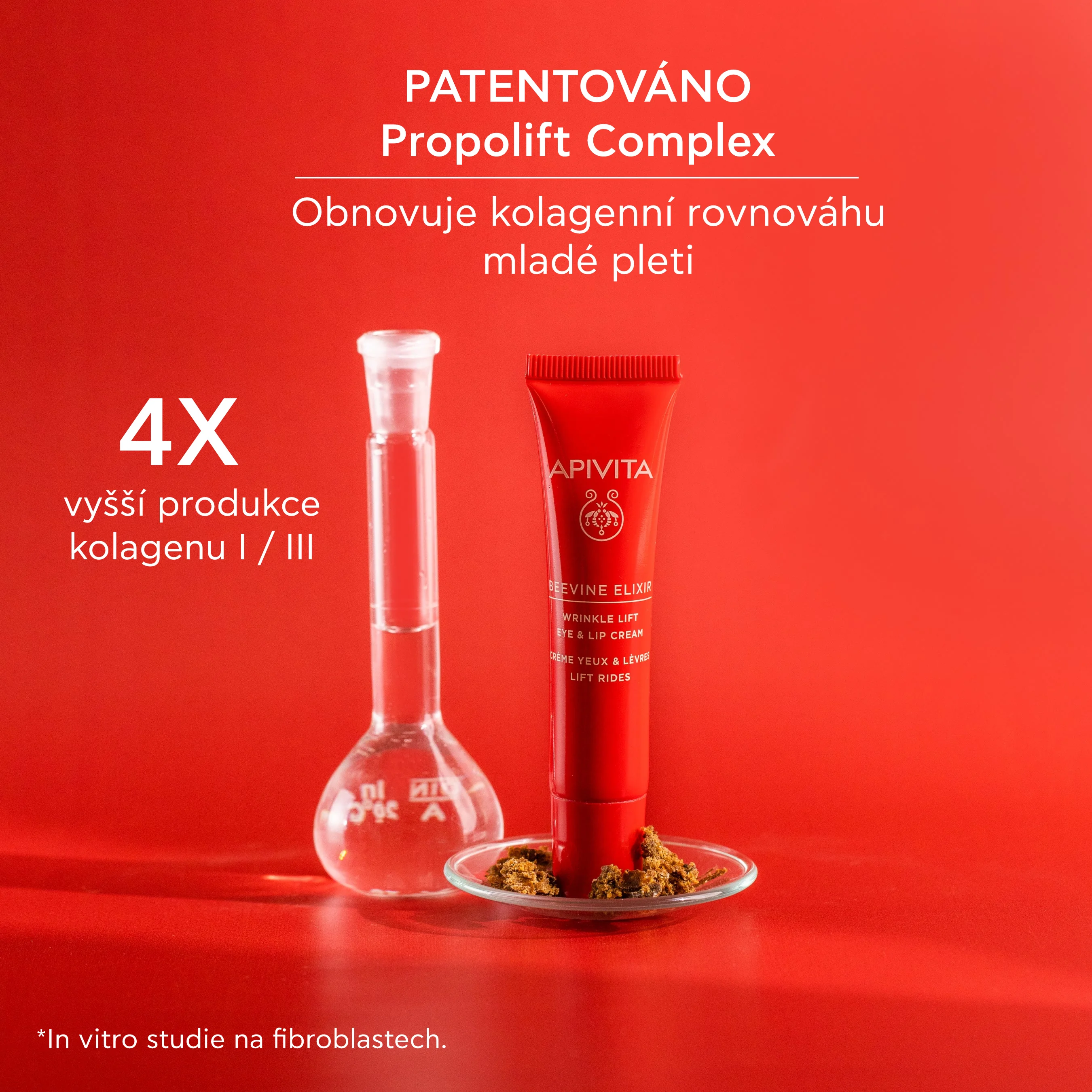 APIVITA BeeVine Elixir Lift Eye and Lip Cream krém na oči a rty proti vráskám 15 ml
