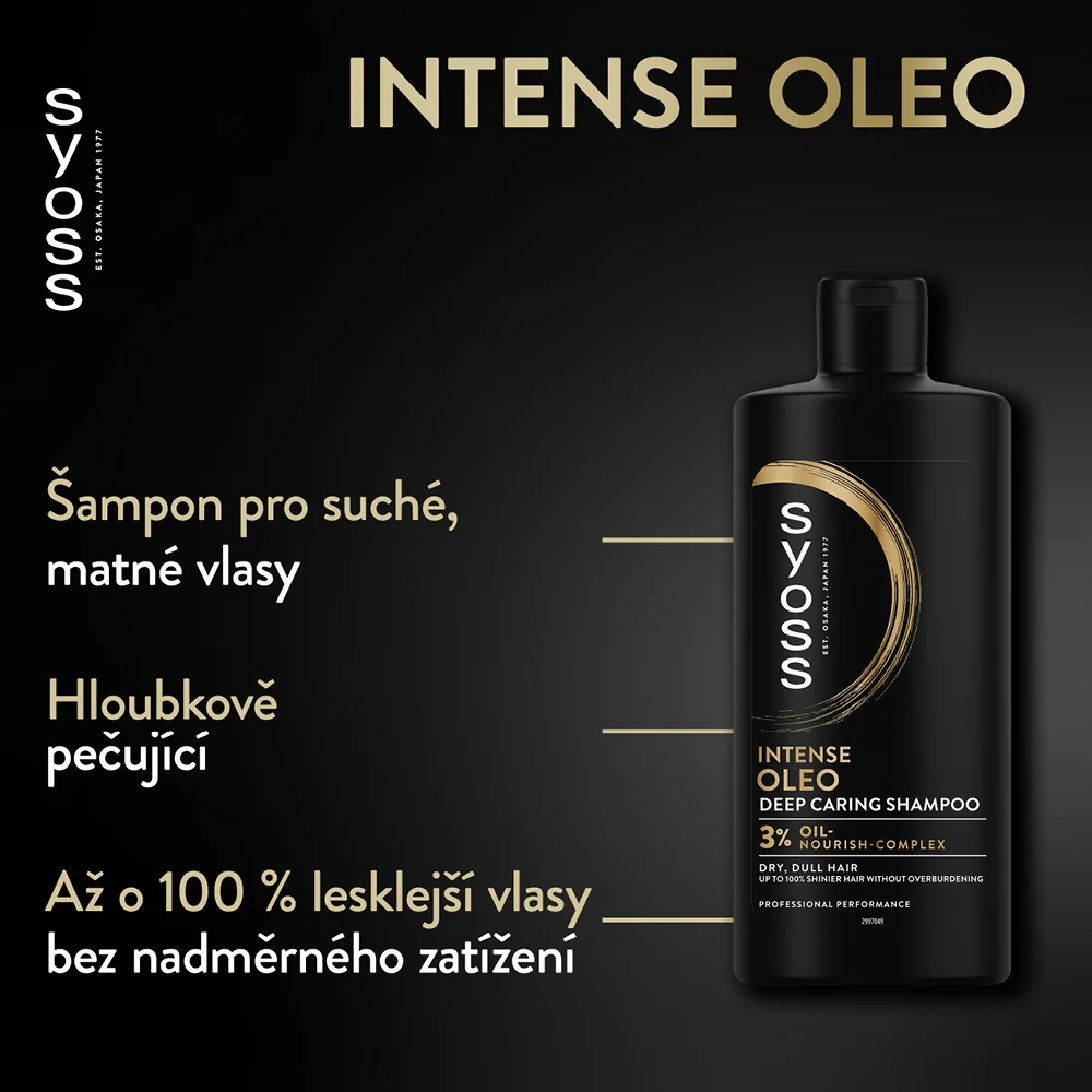 Syoss Oleo Intense šampon na suché vlasy 440 ml