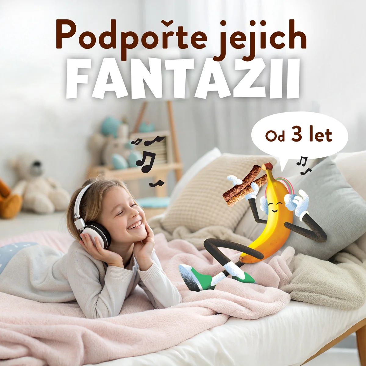 Goodies Ovesné tyčinky Kakao a banán 5x23 g