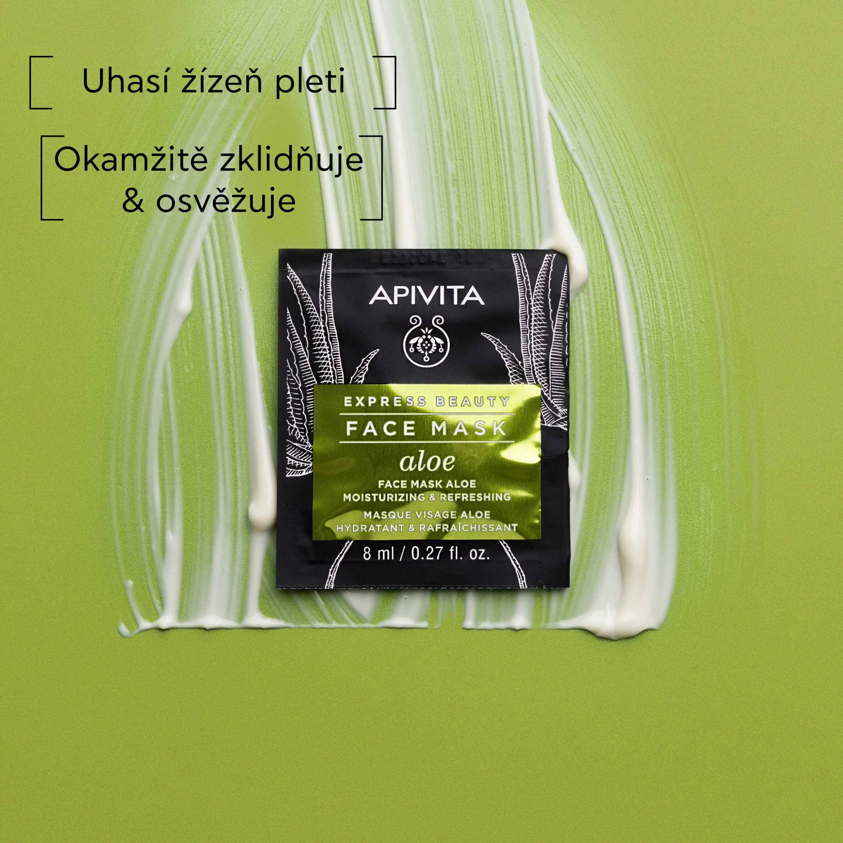 APIVITA Express Beauty Aloe pleťová maska 2x8 ml