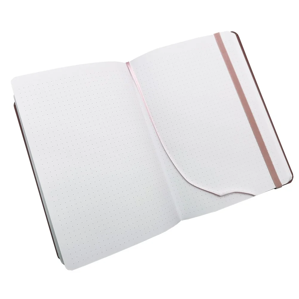 Baloušek Luxi - notes lamino A5, tečkovaný, starorůžový