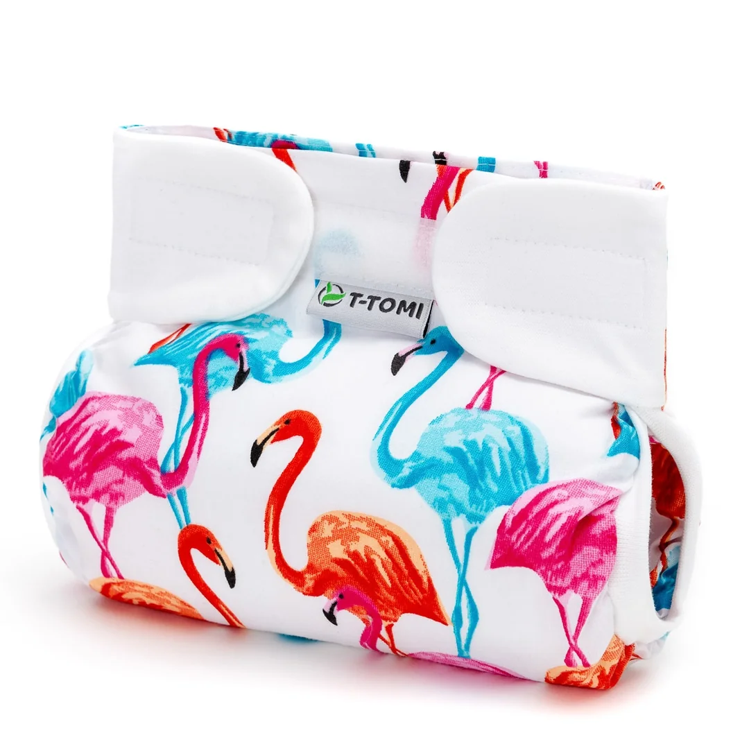 T-tomi Ortopedické abdukční kalhotky - suchý zip Flamingo (5-9kg)